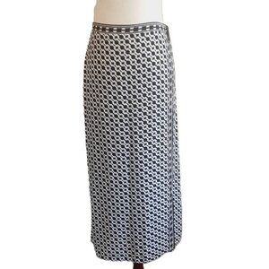 Max Studio Mock Wrap Maxi Pencil Skirt Med